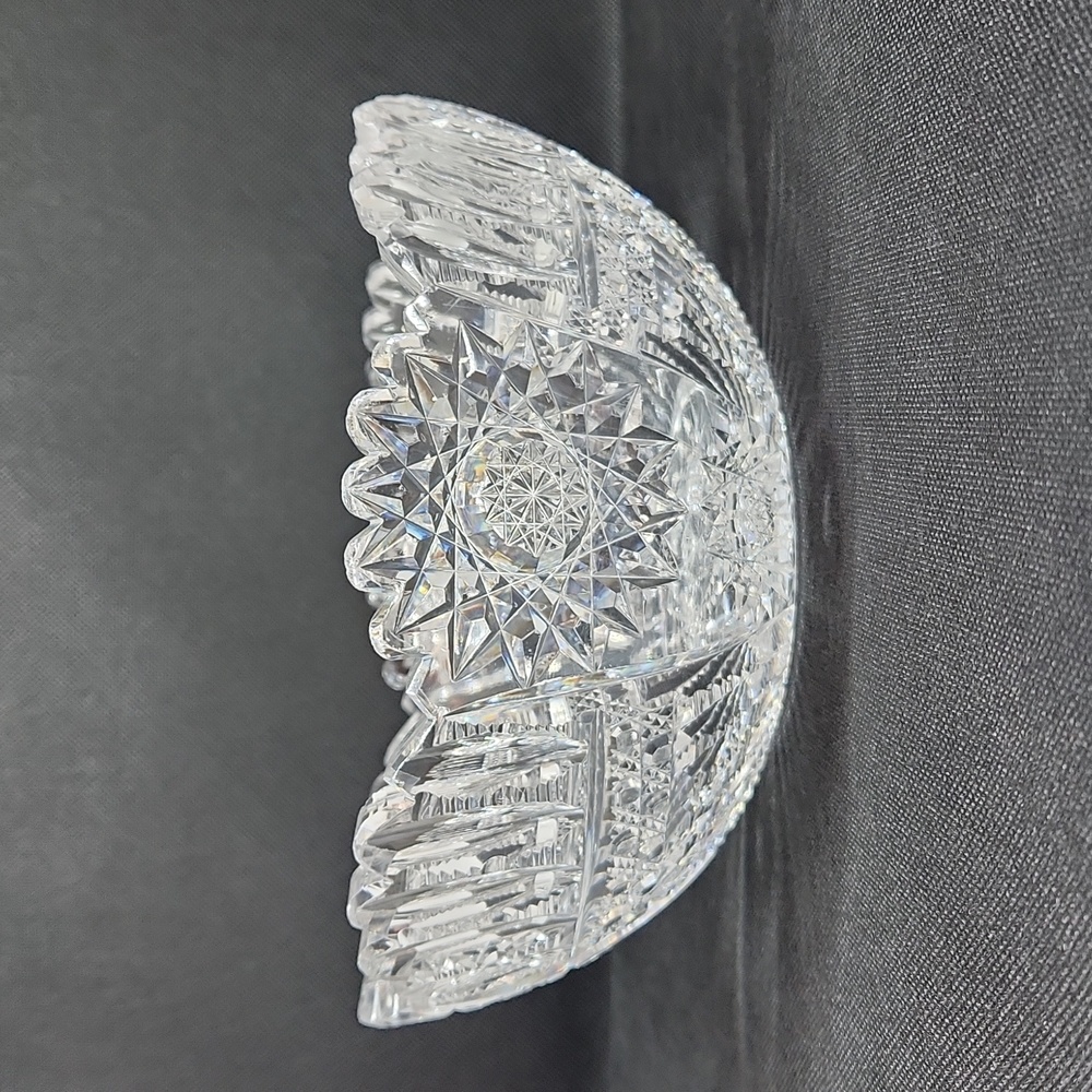 Brilliant cut glass bowl - Picture 3 of 6